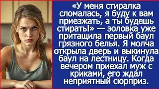 Я молча открыла дверь и выкинула баул с вещами золовки на лестницу. Истории из жизни.