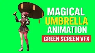 Magical Umbrella Girl Animation |Green Screen VFX |Free Download |Jadui Parda