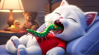 😲 OMG GIANT BUG 🐛 The Kitten is in Big Trouble 🥺 Little Kitten’s Unbelievable Bug Story #cat #story