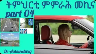ትምህርቲ ምምራሕ መኪና part 04 ( Auto Rijles part 04 De Autosnelweg ) #mth #eritrea #theories #habesha #kb