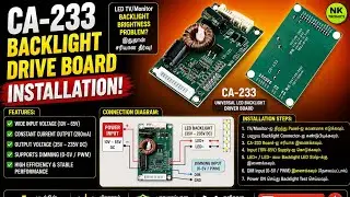 CA-233 backlight drive board install.!#electronic