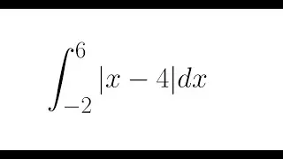 Integral de função Modular Definida - Exemplo