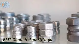 Steel EMT Conduit And Fittings Compression Connector NPT Thread