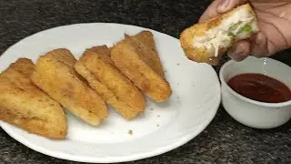 Bread Chicken Snacks Recipe | Tea Time Special | Bread Snacks With Chicken Stuffing By KWS