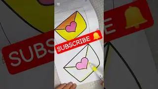 Envelope with a Heart 💌 Oddly Satisfying Coloring ASMR #coloring #satisfying