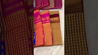 Cotton silk Ilkal saree with contrast blouse piece.#uttarkarnataka #irkal #ilkal #silksaree #dasara