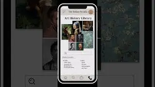 Art History Library App Design