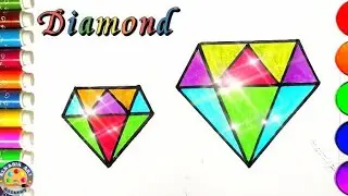 How to Draw A Diamond Easy step by step | Diamond Drawing easy | Diamond Art for Beginners #diamond
