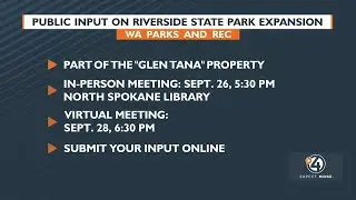 WA Parks and Rec asks for public input on Riverside State Park expansion