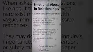 #abuserecovery #love #survivingabuse #covertnarcissism #motivation #relationship #abuseinsights