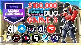 $100,000 🥊Secret Skirmish Duos🥊 Game 3 Viewing Party (Fortnite)