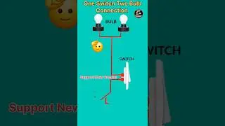 One Switch Two Bulb Connection | Wiring Diagram Explained | DIY Electrical Academy #shorts