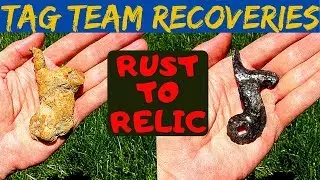 Metal Detecting For Iron Relics And Saving Them ! - Electrolysis