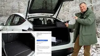 Установка сетки в багажник Tesla Model Y 3 S X