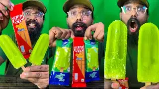 Cadbury diary milk kitkat pista pista ice cream lollipop mukbang asmr