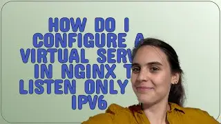 How do I configure a virtual server in nginx to listen only on IPv6