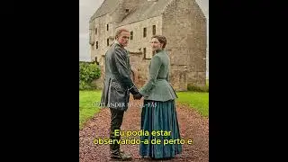 Sam Heughan falando da emo&ccedil;&atilde;o de Caitr&iacute;ona Balfe na &uacute;ltima cena da temporada 8 e &uacute;ltima.
