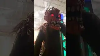 Creepy RED Eyed Monster Pumpkin