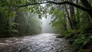 Relaxing Natural Rain Sounds with River Sounds for Mindfulness and Mental Relaxation