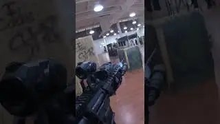 Airsoft Players leg falls off after facing an AEG 💔 #airsoft