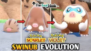 How To Evolve Swinub Into Piloswine and Mamoswine In Pokemon Scarlet & Violet : The Teal Mask DLC