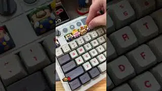 Putting some custom Mario keycaps on my keyboard 😁