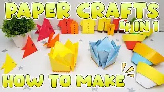 How to make Fishs | Shirt | Pants | Gold ingot with paper | 4 in 1 DIY Craft 3D