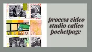 Process video: a pocketpage with studio calico