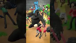 100 People VS 1 Gorilla