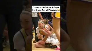 😂 Cameron Brink rockabye baby Aerial Powers | WNBA women basketball #shorts #short #basketball #wnba