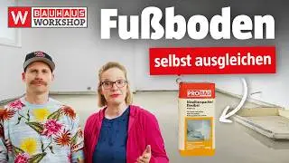 Boden mit Nivellierspachtel ausgleichen [Anleitung] | BAUHAUS Workshop