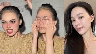 화장을 하는 건 번거롭지만, 지우는 건 정말 빠르다.