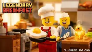 Легендарный завтрак из LEGO 🍳 | Забавный фильм LEGO со звуками готовки ASMR | Приключение с золот...