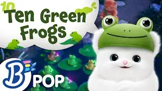 🐸 Ten Green Frogs | Badanamu Nursery Rhymes, ABC Songs, Kids Songs, and Lullabies
