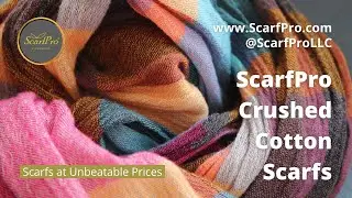 Scarf Styles - Crushed Cotton Scarves from ScarfPro