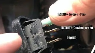 BMW 318is (e36): Connecting a Toggle Switch to a Rad Fan