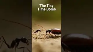 This Animal Fires BOILING ACID From Its Rear! 🤯#beetle#science #sciencefacts#education#shorts