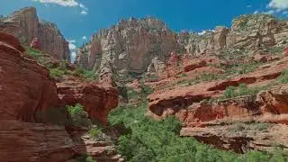 Sedona Subway Cave Fly Around - 4k Drone Footage