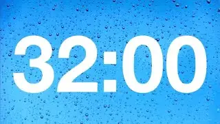 timer - 32 minute countdown with rain sound