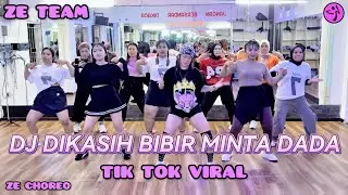 DI KASIH BIBIR MINTA DADA / TIKTOK VIRAL / ZUMBA / DANCE WORKOUT / SENAM KREASI / ZE TEAM BALIKPAPAN