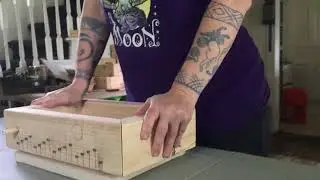 Extruding clay, cutting extrusions, and stamping