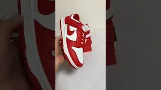 Nike Dunk Low &ldquo; University Red&rdquo; details check , check more on my Insta 🔥🔥shoes on site