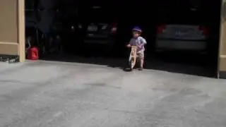 Porter on his Skuut bike