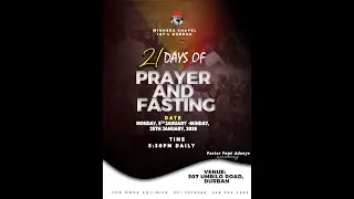 21-DAY PRAYER AND FASTING (DAY 8) | 12, JANUARY 2026 | WINNERS CHAPEL INTL DURBAN