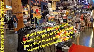 🛍HUGE New Merchandise update July 2022 at Disneyland Paris, with Prices and New Marvel Merchandise