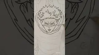 Drawing Yuji Itadori and Sukuna✨ || #shorts #jujutsukaisen #art