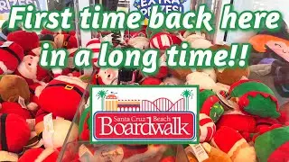 OUR FIRST TIME BACK AT SANTA CRUZ BEACH BOARDWALK!!!