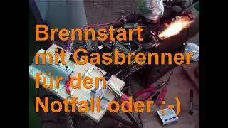 Standheizung Notstart mit Gasbrenner Webasto W12000