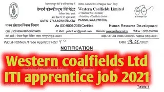 Western coalfields Limited ITI apprentice 2021। ITI vacancy। ITI apprentice job vacancy 2021।#shorts
