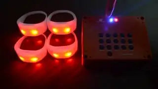 2 4G  remote control LED wristbands/ LED bracelet signal stabilization